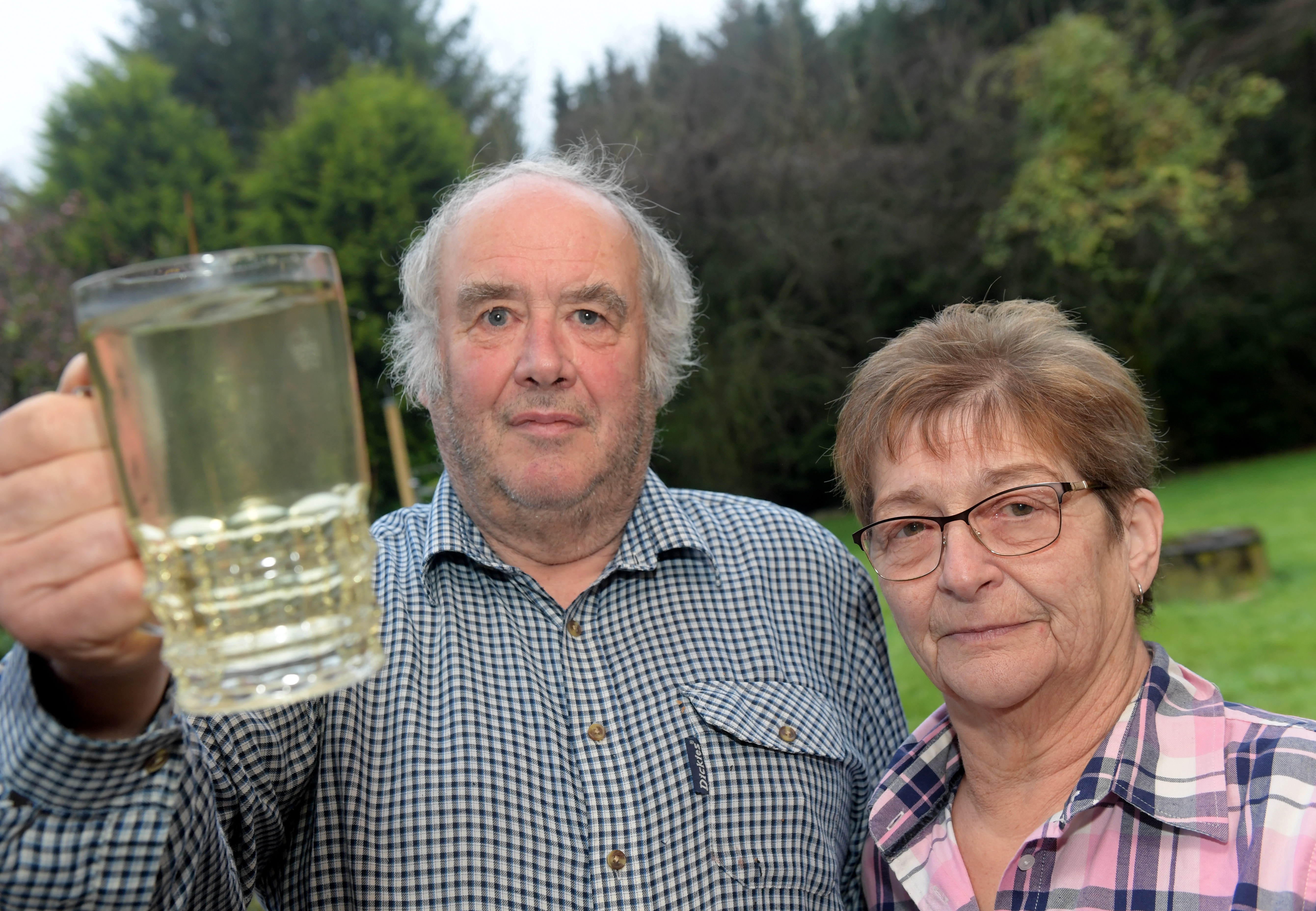 Ron and Kathleen Jamieson's water supply was polluted when people living in the static caravans started digging in the neighbouring field. They feel like they've been ignored by the council.  CR0016797
26/11/19
Picture by KATH FLANNERY