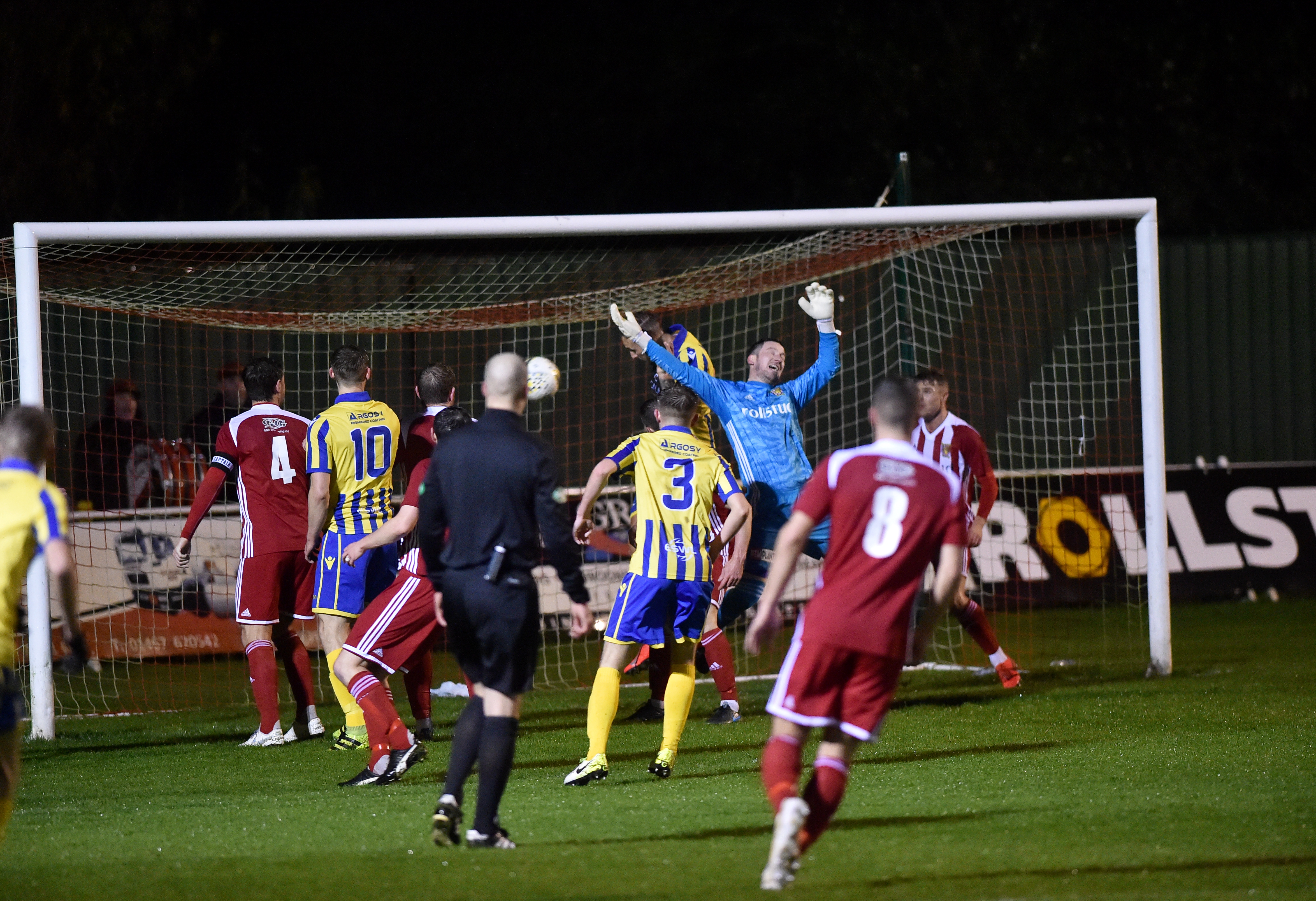 Jonny Smith opens the scoring. 
Picture by Scott Baxter