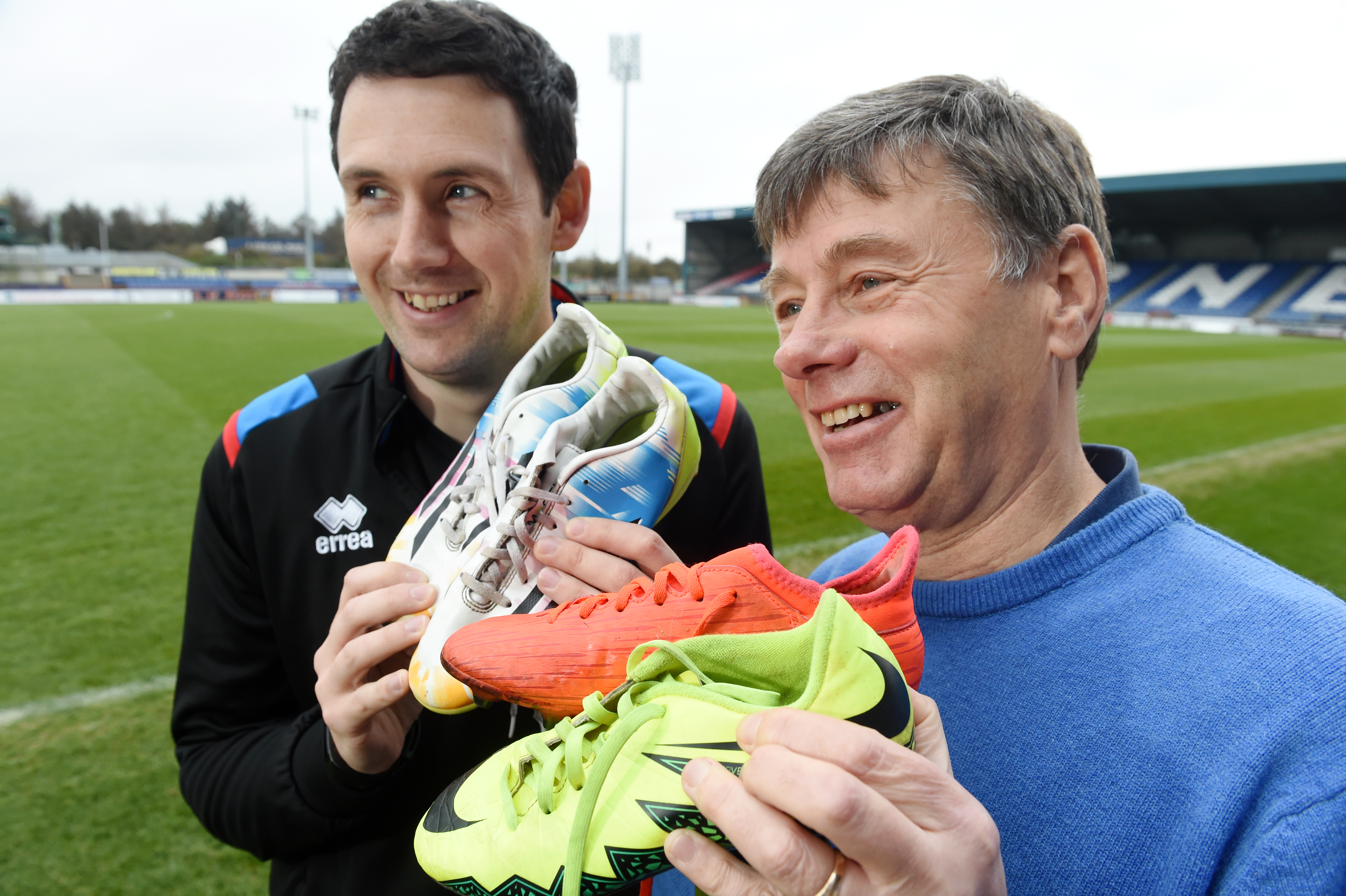 Craig Masterton, (left) head of community with Inverness Caledonian Thistle Community Development Trust and Dave Milroy, trustee and club ambassador. Picture by Sandy McCook