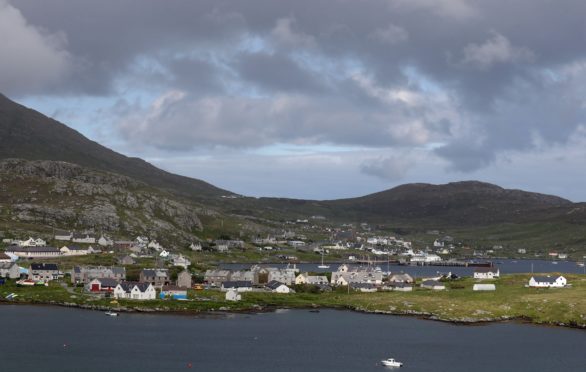 A general view of Castlebay in Barra