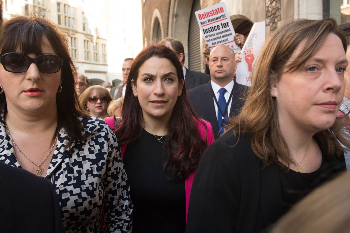 Labour MP Luciana Berger (centre)