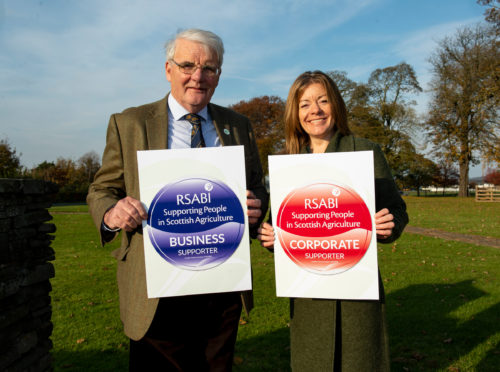 RSABI chairman Ewan Pate with the charity's chief executive, Nina Clancy.