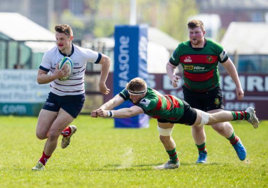 Aberdeen Grammar's Nat Coe was also part of the Scotland Club side.