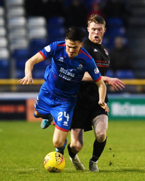 Caley Thistle's Charlie Trafford.