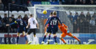 Sam Foley scores to make it 2-1 during the Ladbrokes Premiership match between St. Mirren and Ross County.