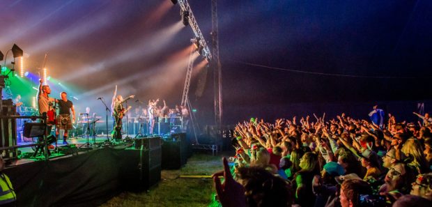 Hundreds of people descend on the remote island to enjoy the festival.