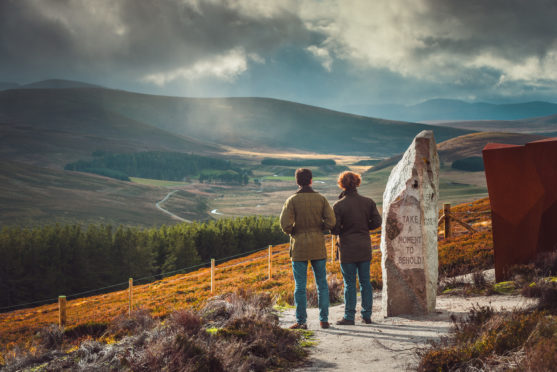 Hill of Allargue viewpoint at Corgarff