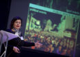Giulia Vallone spoke at Scotland's Towns Conference, Aberdeen Music Hall.