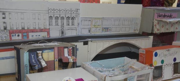 04/12/18 City centre masterplan shoebox shop design competition by local school pupils