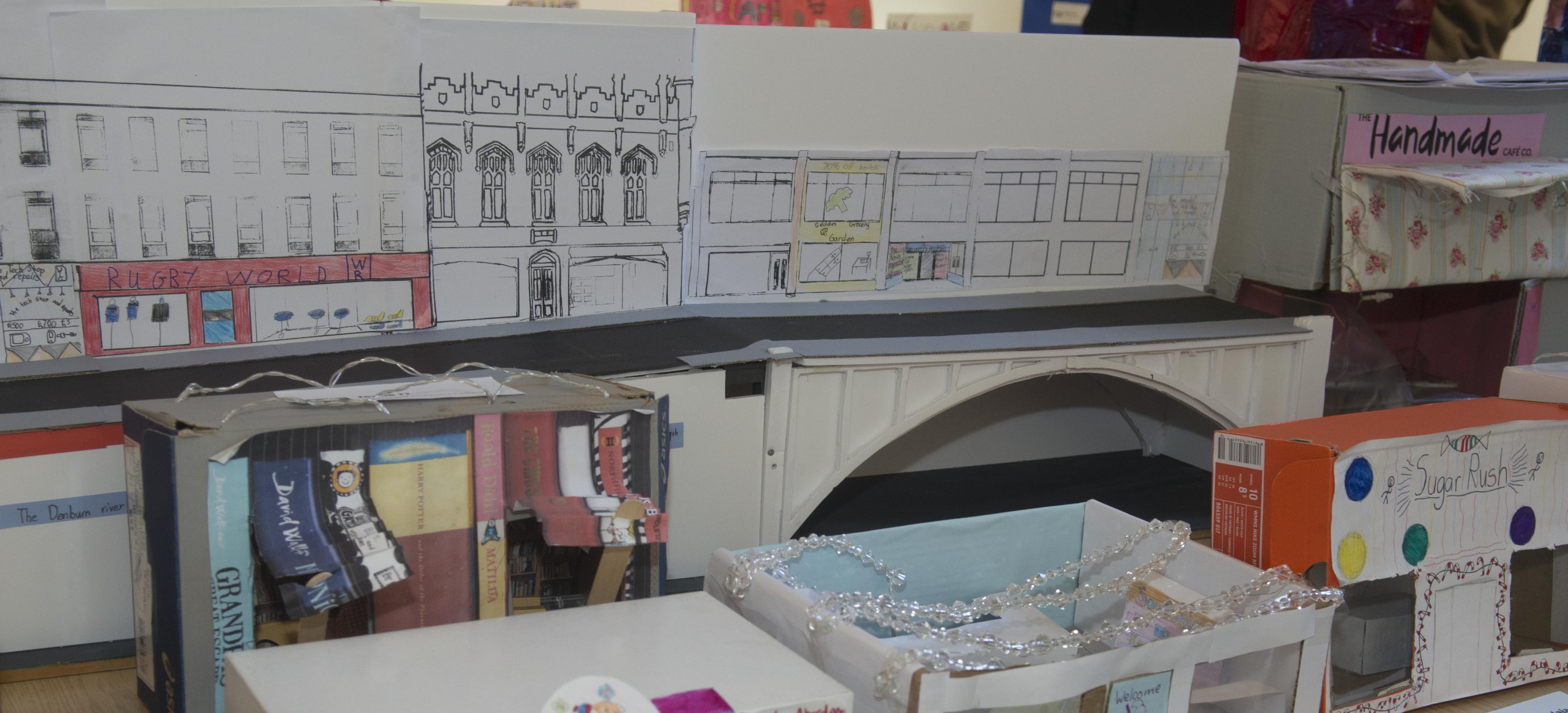 04/12/18 City centre masterplan shoebox shop design competition by local school pupils