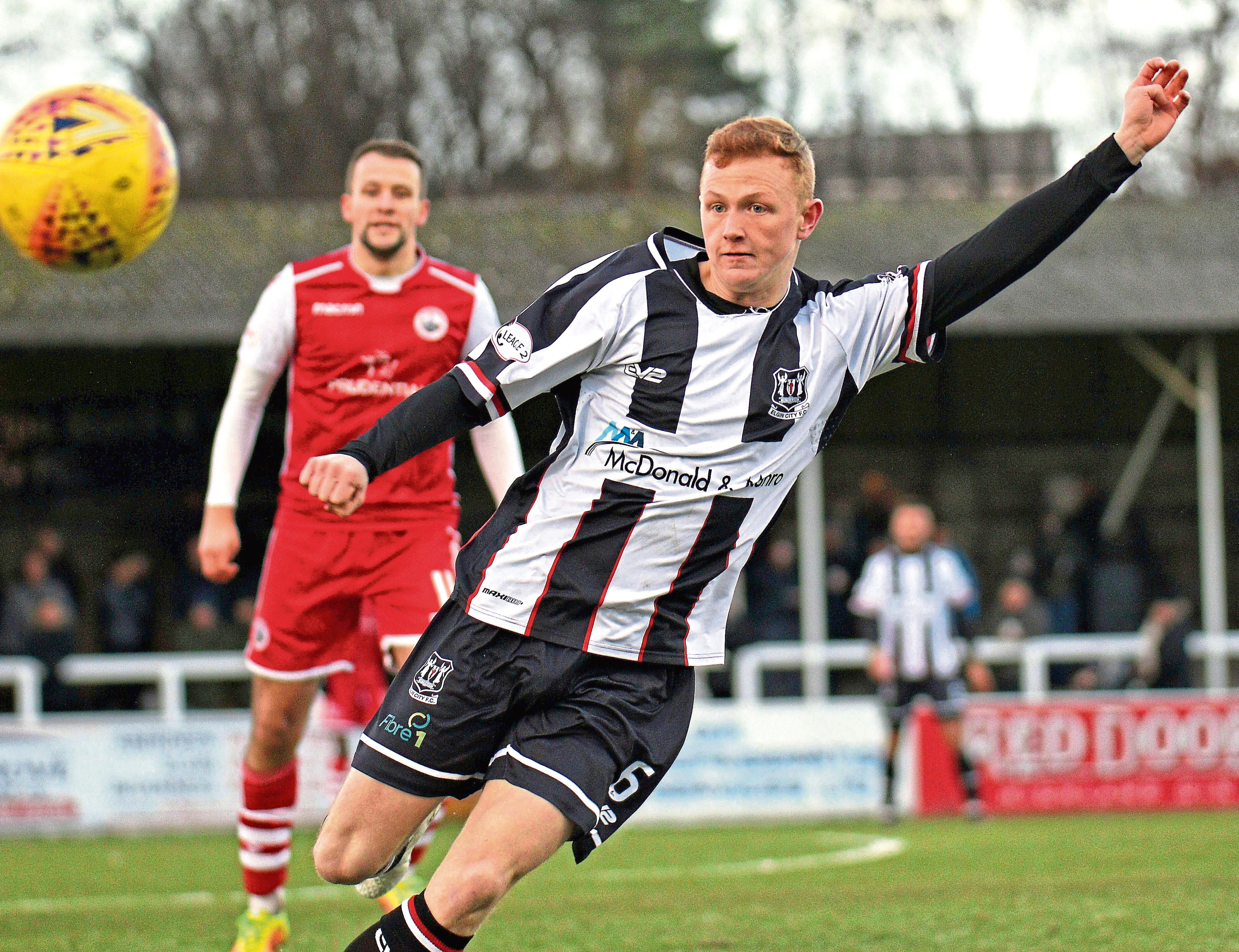Russell Dingwall has impressed in front of goal for Elgin.