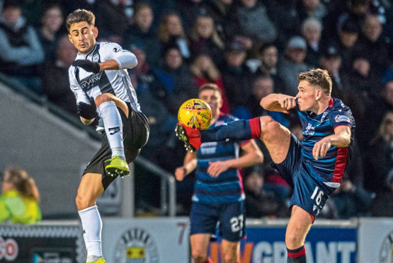 Lewis Spence in action for Ross County.