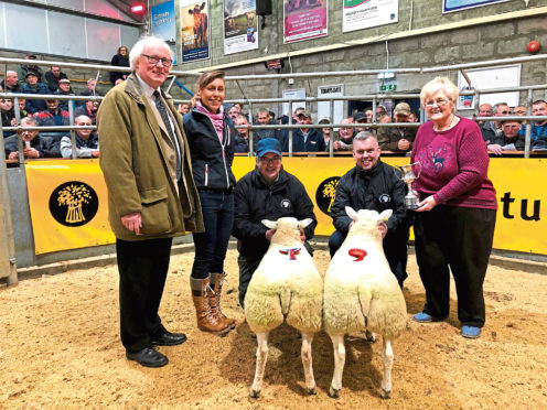 From left - Murray Lamont, Jennifer Lamont, Stephen Sutherland, Kenneth Sutherland, and sponsor Nona Mackay.