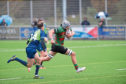 Stuart MacDonald in action for Highland Rugby Club.