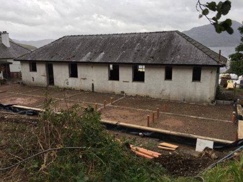 Knoydart Village Hall is undergoing a £400,000 transformation.