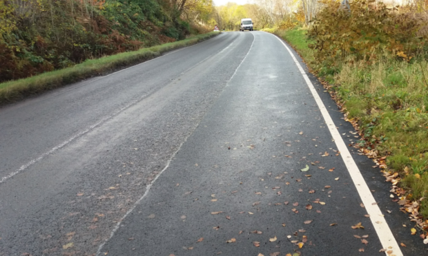 The A816 Oban to Lochgilphead road