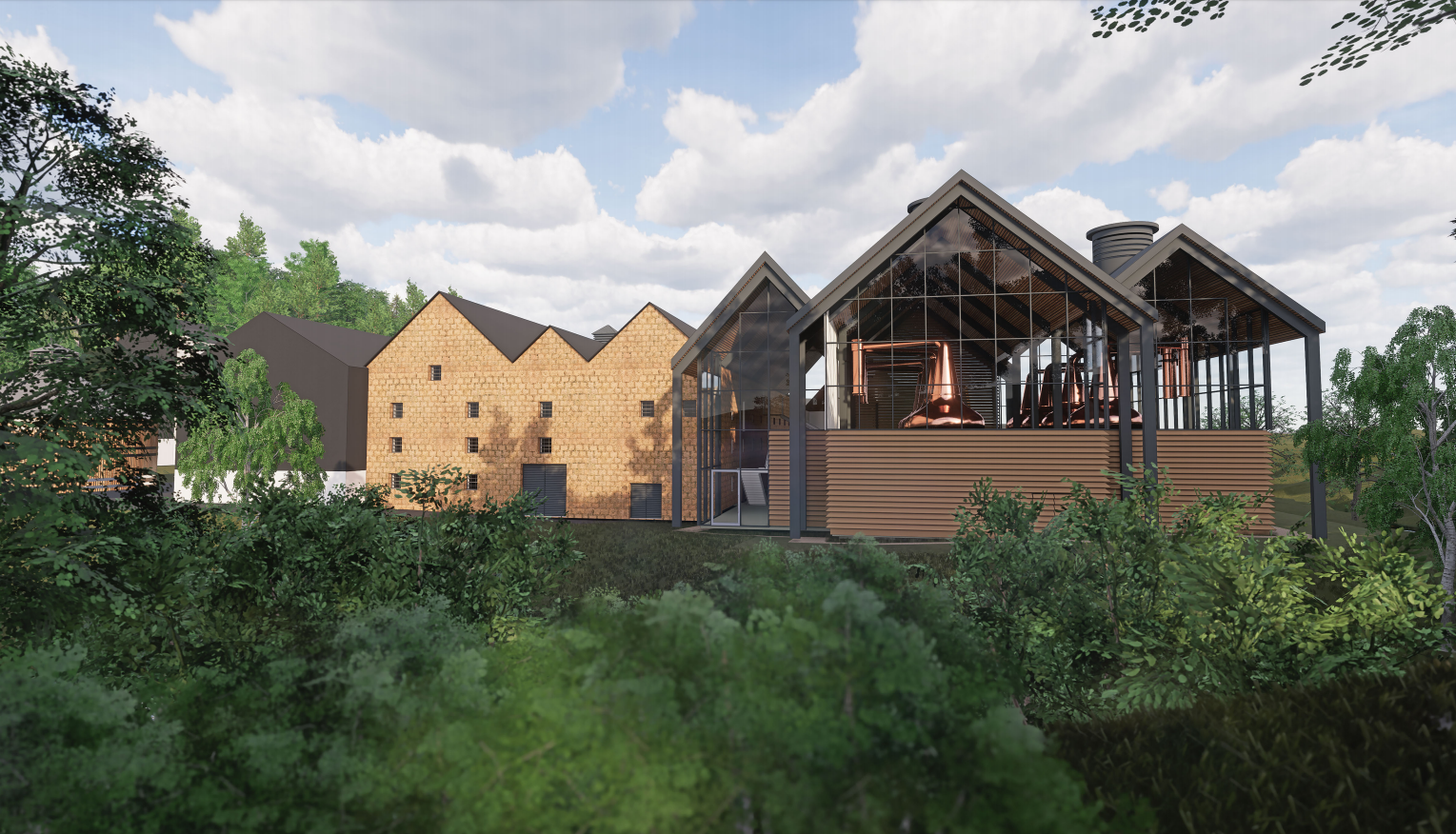 Artist impression of the Aberlour Distillery project.
