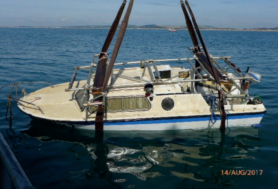 The James 2 being recovered