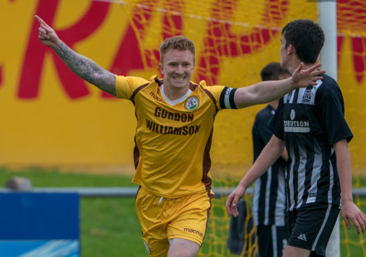 Forres Mechanics captain Stuart Soane.