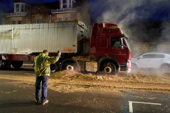 A malt spillage in Aberlour caused significant disruption