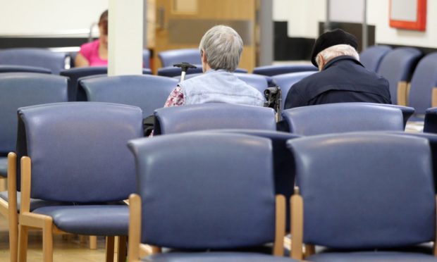 Patients in a waiting room.