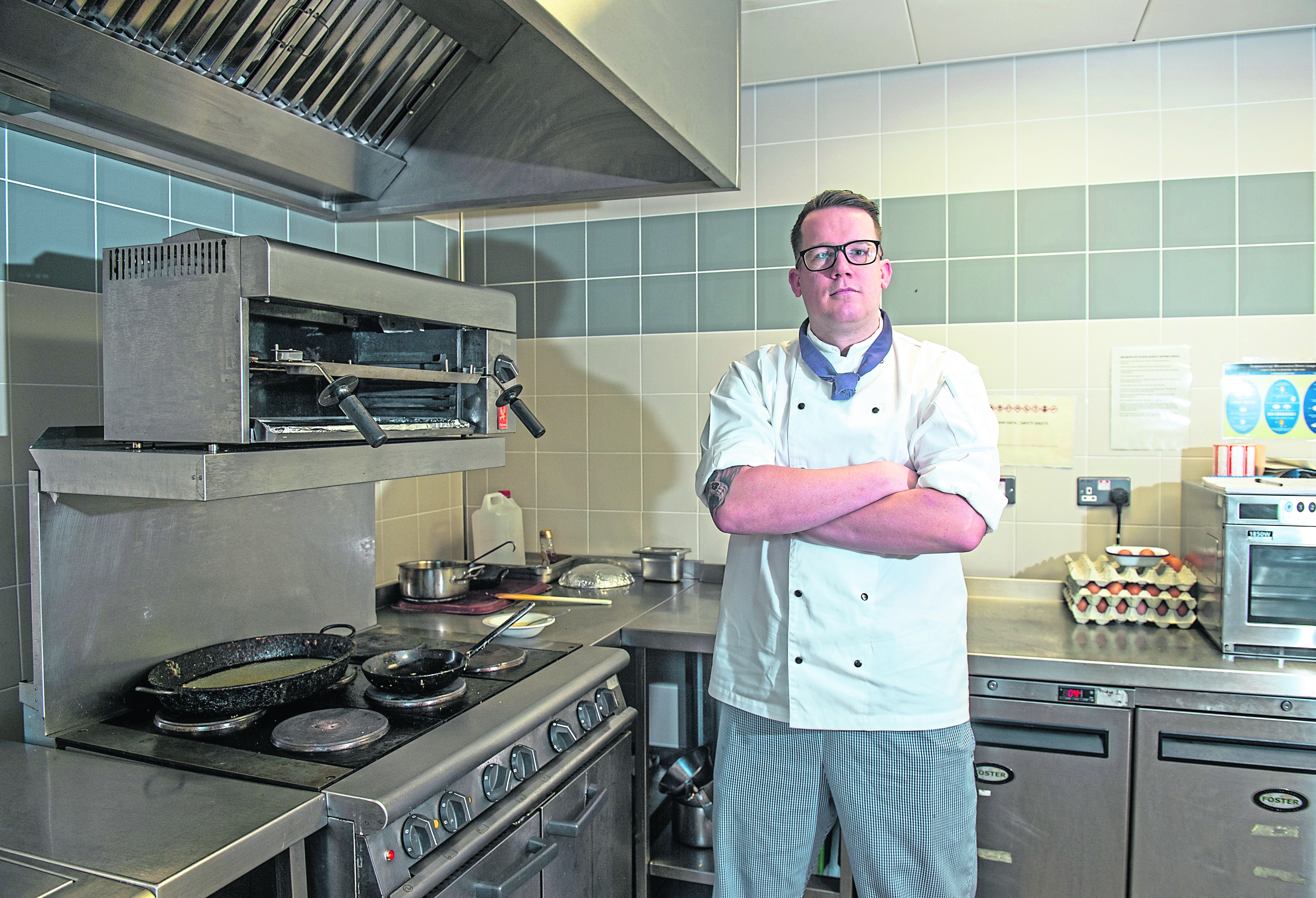 Chef Sam May is pictured inside the QRA facility.
Picture by Jason Hedges.