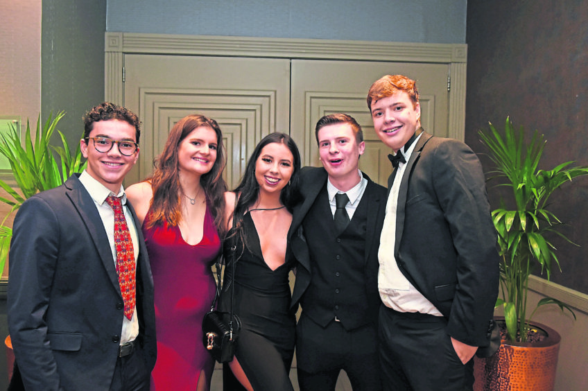 Pictured (l-r) Miguel Sanchis, Eliza Thompson, Jenna Wyle, Dylan Cobban, Nick Junior. Picture by Paul Glendell