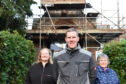 From left:  Morag Lightning, Fraser Watson and Annette Stephen  from 'Friends of Turriff Cemetery. 

Picture by Paul Glendell