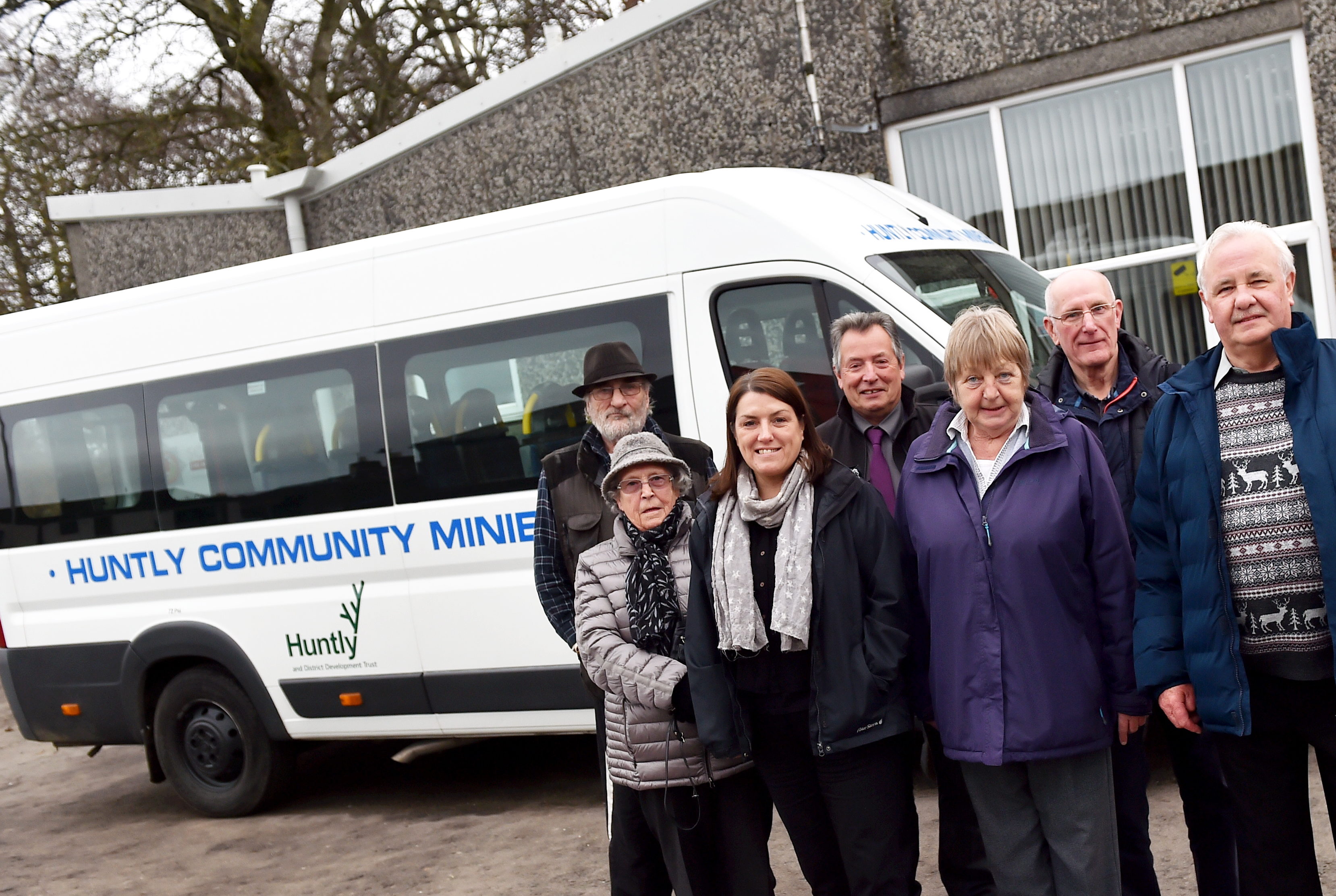 Huntly Minibus Committee are competing to win the P&J minibus.