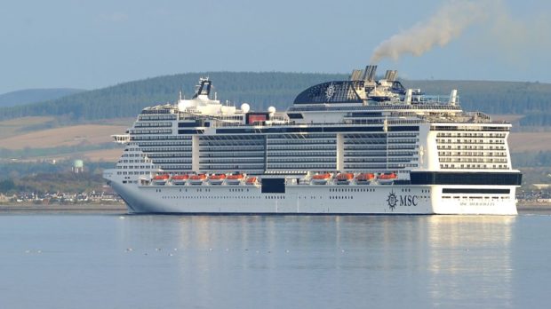 Some supporters of a tourist tax want cruise ships to be included. Image: Sandy McCook/DC Thomson.