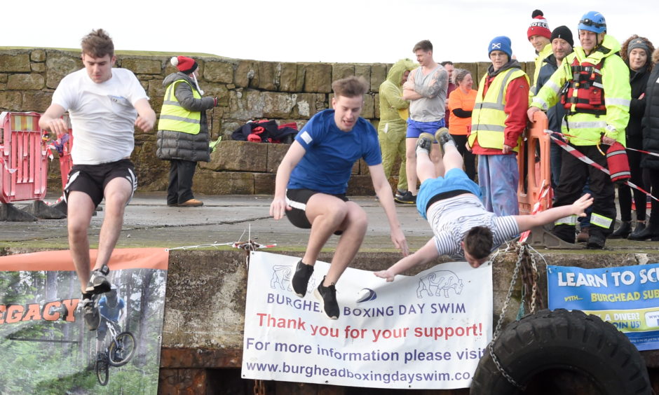 Burghead Boxing Day swim