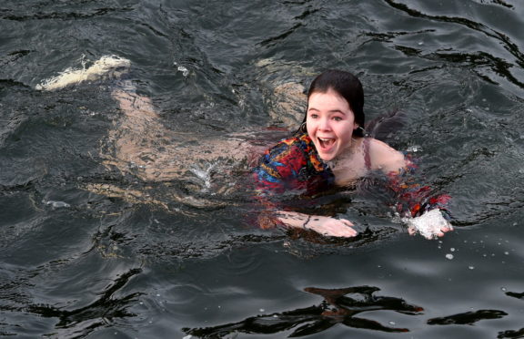 Burghead Boxing Day swim