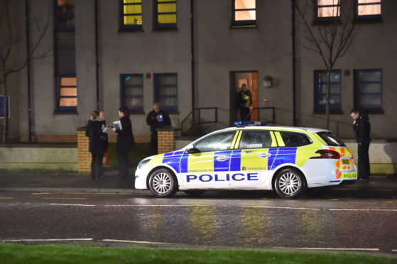 Heavy police presence at a property on School Road