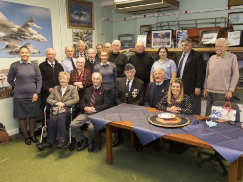Veterans and Scottish War Blinded staff visited RAF Lossiemouth.