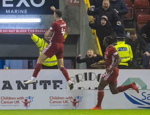 Andy Considine celebrates.