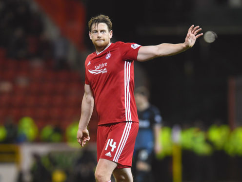 Ash Taylor in action for Aberdeen