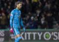 Joe Lewis is pictured during the Ladbrokes Premiership match between Hibernian and Aberdeen, at Easter Road, on December 7.