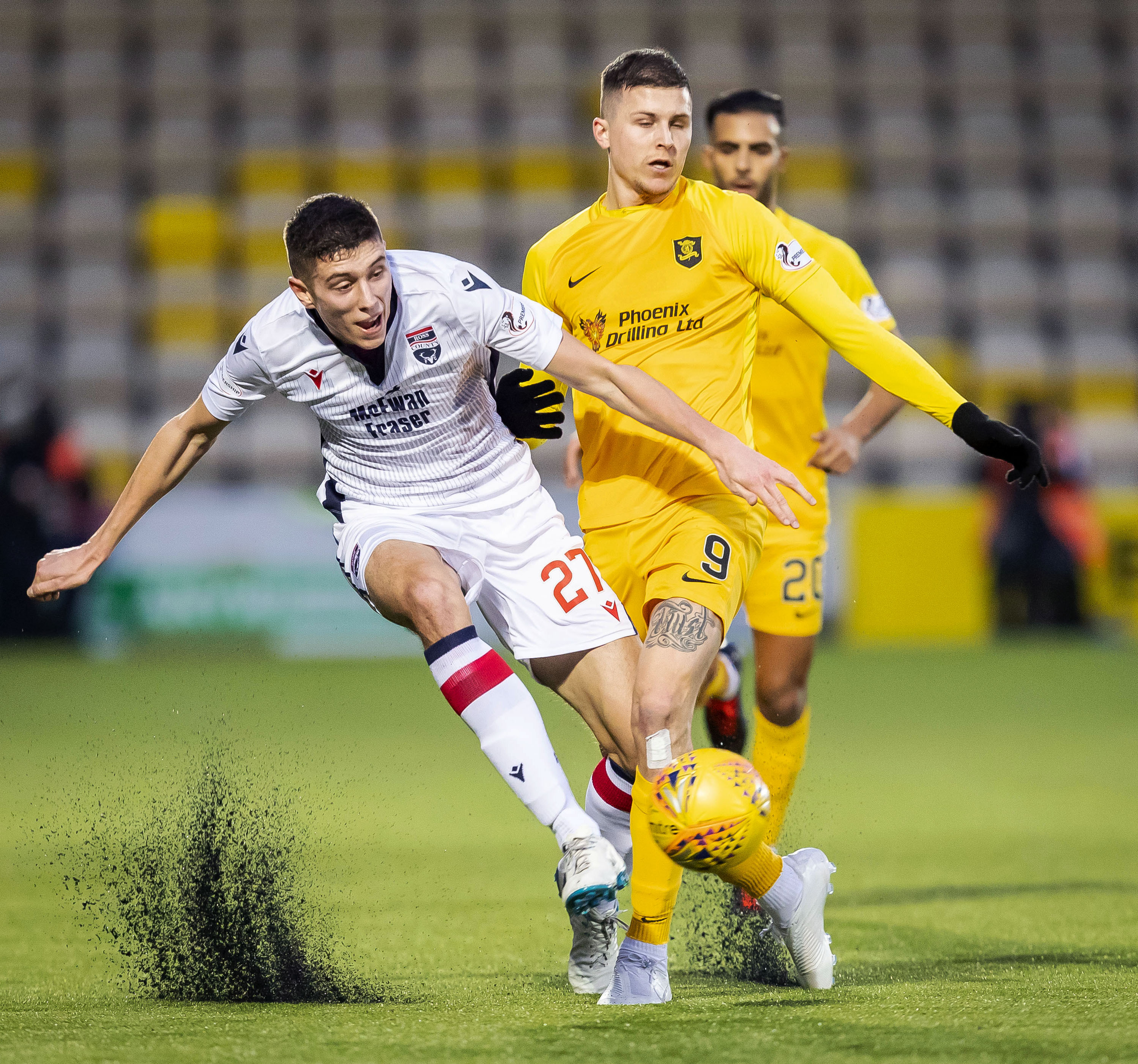 Ross Stewart in action against Livingston.