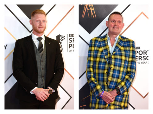 Ben Stokes, left, and Doddie Weir, right