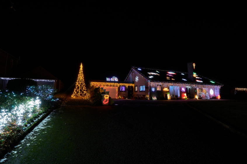The Christmas Lights display in Seafield.