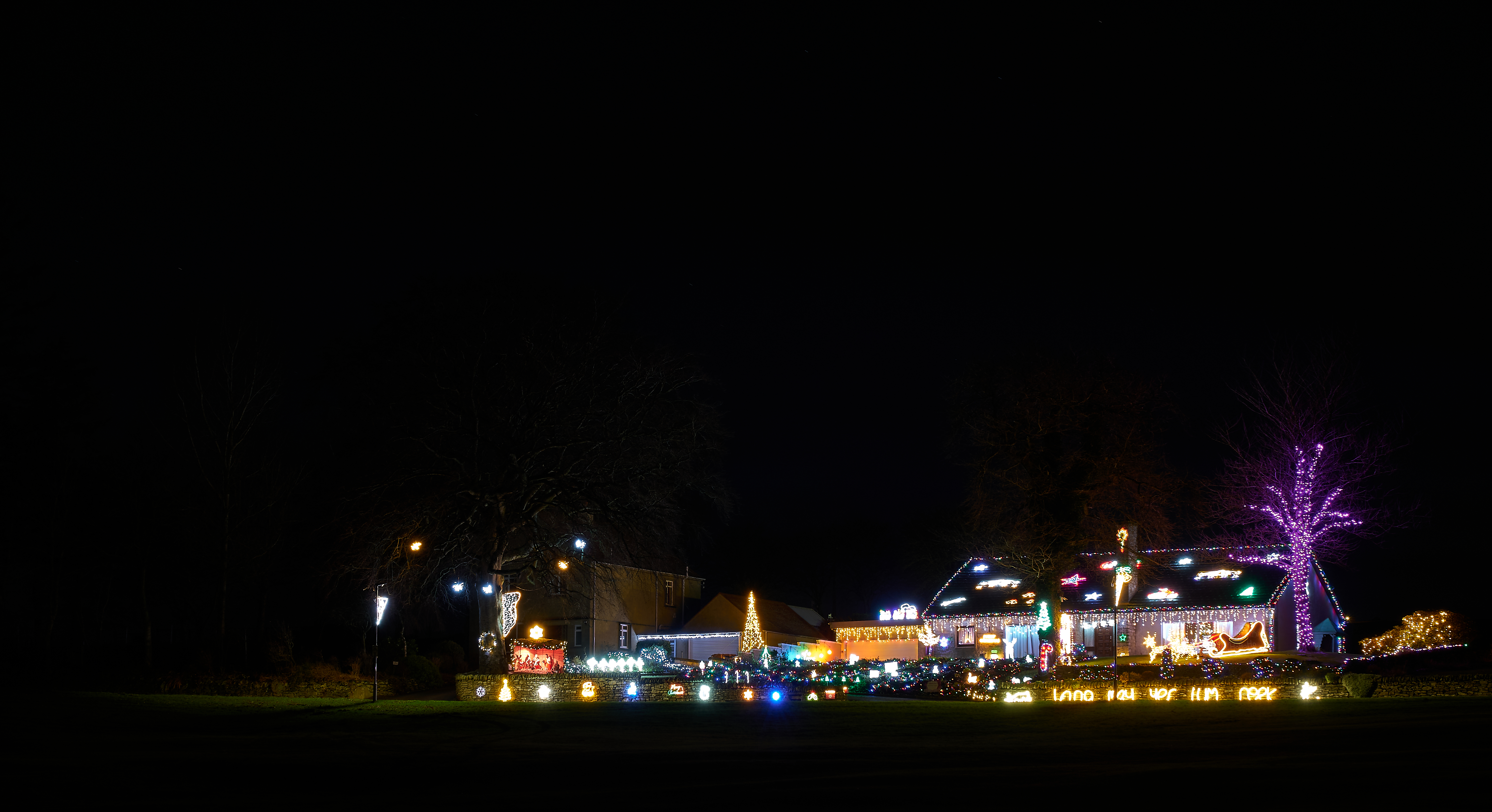 The Christmas Lights display in Seafield.