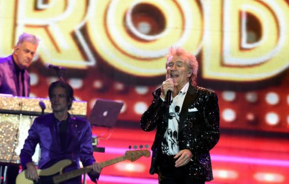 Rod Stewart in concert at P&J Live, Aberdeen. 
. 
Picture by Jim Irvine