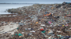 Plastic waste has been a problem on beaches around the coast of the north and north-east.