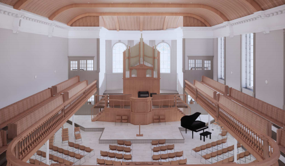 An artist's impression of Trinity Church after its refurbishment