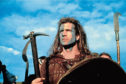 Mel Gibson starred in the award-winning Braveheart.