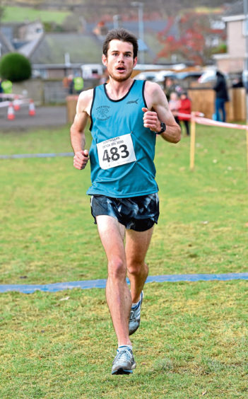 Lumphanan Detox 10k - Winner Robbie Simpson.
Picture by COLIN RENNIE