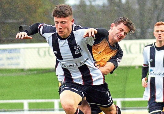 Daniel MacKay during his loan spell with Elgin City