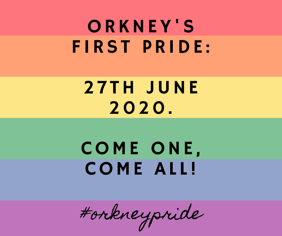 Orkney Pride will take place for the first time this year on June 27