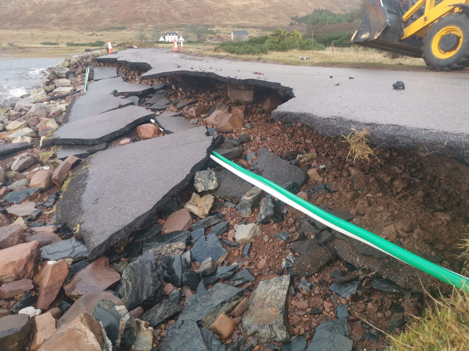 Some of the storm damage at Applecross.