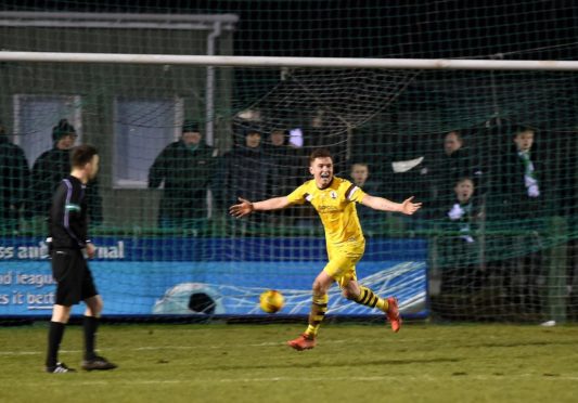 John Cameron in action for Forres.